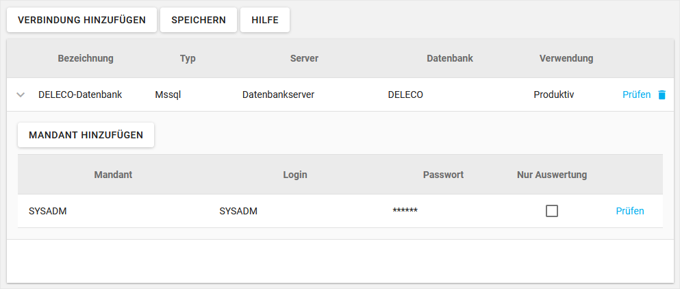 ADMIN_DELECOERPServerKonfigurationsmanager_Datenbankverbindungen