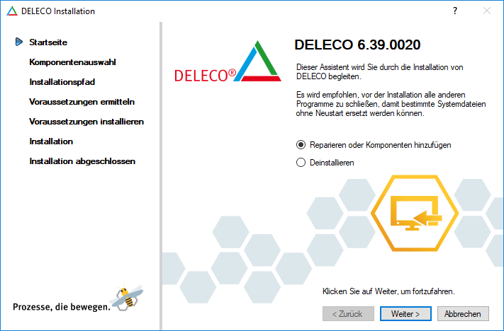 ADMIN_Installation_Reparieren